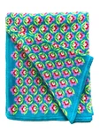 Vera Bradley Retired Plush Throw Blanket Petals In Paradise Teal Lavender Rare. Fixed Price $38.00.