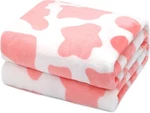 Cow Print Blanket Warm Plush Cute Pink 40X50INCH(100 X130 Cm), Strawberry. Fixed Price $14.76.
