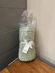 #8 Simple & Opulence (sage Green) Waffle Textured Plush Throw Blanket 50X70. Fixed Price $25.00.