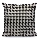 Wondertify Throw Pillow Cover Case Black And White Houndstooth - Soft Linen P.... Fixed Price $18.29.