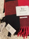 Woolrich Red Buffalo Plaid Blanket Fringe Throw Made Italy Nwt. Fixed Price $86.97.