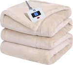 Electric Blanket Twin Size, Flannel Heated With 10 Heating Levels & 1-12. Fixed Price $138.99.