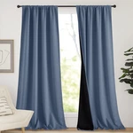 Nicetown Insulated 100% Blackout Curtains, Elegant Decor Noise Reducing Perfo.... Fixed Price $65.69.