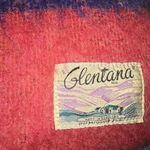 Vtg Glentana Mohair Wool Blanket Plaid Made In Scotland Mid Century Fuchsia. Fixed Price $110.00.