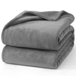 Hansleep Fleece Queen Blanket For Bed Grey, (90X90INCHES),. Fixed Price $36.66.