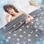 Cooling Blanket Queen Double Sided Lightweight Ink Grey Inhand Size. Fixed Price $59.99.