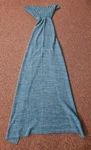 Knitted Mermaid Tail Blanket Cover Up 65" Long Pretty Blue. Fixed Price $12.79.