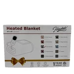 Homemate Heated Blanket Ultra Soft 50X60 Grey Geometric 10 Settings. Fixed Price $18.99.