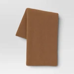 Oversized Recycled Knit Throw Blanket Brown - Threshold. Fixed Price $11.04.