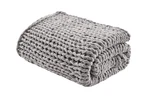 Madison Park Gray Chunky Double Knit Handmade Throw Blanket 50" X 60" New. Fixed Price $78.99.