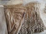 Pottery Barn Faux Fur Taupe Throw 50 60 Photo Shoot Sample. Fixed Price $50.00.