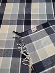 Arus Acrylic Highlands Collection Tartan Plaid Throw Blanket Blue Gray Beige. Fixed Price $25.00.
