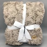 Ugg Adalee Oyster Brown Faux Fur Throw Blanket 50X70 Cozy Textured Luxury New. Fixed Price $99.99.