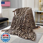 Myru Velboa Super Soft Leopard Blanket Double Layer Bedding Thick Sofa Cover. Fixed Price $41.39.