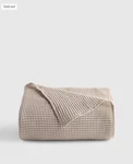 Nwt Quince Organic Waffle Bed Blanket Full Queen D0VE Msrp $100 100% Cotton. Fixed Price $74.99.