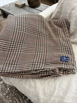 Vintage Ralph Lauren Plaid 100% Supima Cotton Blanket 90X Houndstooth Vtg. Fixed Price $149.95.