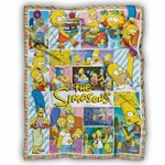 The Simpsons Blanket, Family Fleece, Sherpa. Fixed Price $83.95.