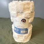 Mainstays Faux Fur Checkered Throw Blanket White 50X60IN. Fixed Price $14.56.