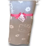 Hello Kitty Super Soft Throw Blanket Gray & White 50" X 60" New Tiktok Viral. Fixed Price $53.54.