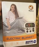 Mia&coco Electric Blanket Heated Grey Twin 62X84 Flannel Sherpa Timer Protection. Fixed Price $33.50.