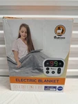 Mia&coco Electric Heated Blanket Twin 62X84 Grey 10 Settings Timer Open Box. Fixed Price $39.99.