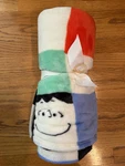 Hallmark Peanuts Gang Checkered 50"WX60"H Throw Blanket. Fixed Price $41.00.