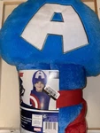 Marvel Avengers Captain America Hooded Blanket Throw 30 X 50 New With Tags Gift. Fixed Price $15.94.