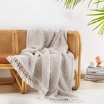 Ultra Soft Cozy Sherpa Throw Blanket With Tassel, Light Weight Warm Decorativ.... Fixed Price $35.64.