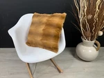 Authentic Rabbit Fur Patchwork Pillow Cover - Luxurious Home Accent. Fixed Price $59.95.