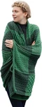 Saol Patchwork Intarsia 100% Merino Wool Irish Blanket Knitted Couch/throw. Fixed Price $101.90.