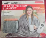 Handy Heater HEATBKT-PD12 50IN X 60IN Heated Blanket Gray New. Fixed Price $37.99.