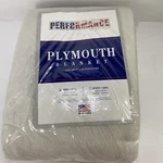 Vintage Performance By Springs White Plymouth Blanket 72 X90 Twin/full Made Usa. Fixed Price $29.95.
