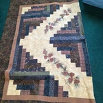 Donna Sharp Cabin Raising Pine Cone Cotton Quilted Bedding Throw Blanquet 70X90. Fixed Price $83.82.