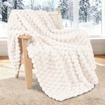 Throw Blanket For Couch With Jacquard Pattern, Fuzzy Soft Cozy Exquisite. Fixed Price $34.99.