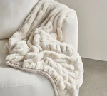 Pottery Barn - Faux Fur Ruched Throw Hot Deals. Fixed Price $89.50.