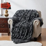 Wdcozy Ruched Faux Fur Throw Soft Fluffy Luxurious Couch. Fixed Price $47.17.