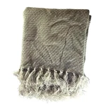 Martha Stewart Collection Blanket Beige Woven Throw Fringe Acrylic Neutral. Fixed Price $22.99.