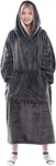 Waitu Wearable Blanket Sweatshirt Gifts For Women And Men, Adult, Dark Gray. Fixed Price $42.99.