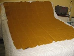 Vintage Faribo Wool Lap Throw Blanket Gold Checks United Airlines 100 Year. Fixed Price $39.95.