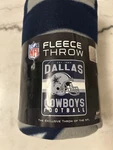 Northwest Dallas Cowboys Nfl Fleece Throw Blanket 50X60 Blue Gray Football. Fixed Price $16.00.