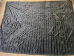 Napa Brand Black Stripe Design Fleece Throw Blanket, 60'' X 88''. Fixed Price $9.99.