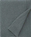 Sferra Pettra Grey Lambswool Throw Blanket Chunky Ribbed Edge Knit 50X70" New. Fixed Price $145.90.