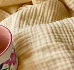 Kyrahome 100% Organic Cotton Muslin Throw Blankets For Adults, Pre-washed Plant. Fixed Price $34.34.