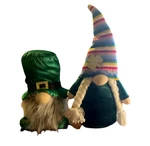 Patricks Day Gnome Plush Faceless Table Mantel Decor Set Of 2 New. Fixed Price $30.94.