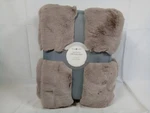 Sleep Number Luxe Faux Fur Throw Blanket 60X80 Mocha. Fixed Price $41.00.
