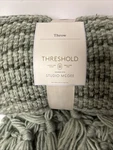 Threshold Multi Green Mixed Yard Woven/crossed Tassels Throw Blanket 50 X60 Nwt. Fixed Price $19.99.
