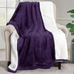 Utopia Bedding Sherpa Blanket Throw Size (plum, (50X60 Inch),. Fixed Price $30.72.