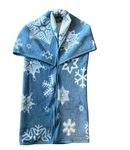 Biederlack Cuddle Wrap Blanket & All In One Snowflake Blue 55" X 67" Usa. Fixed Price $29.00.