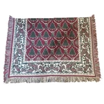 Fieldcrest Christmas Woven Tapestry Throw Blanket Holly & Berries Cotton Fringe. Fixed Price $50.00.
