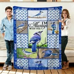 Blue Jay Bird Flannel Blanket Soft Cozy Tapestry Napping Travel Use. Fixed Price $30.39.